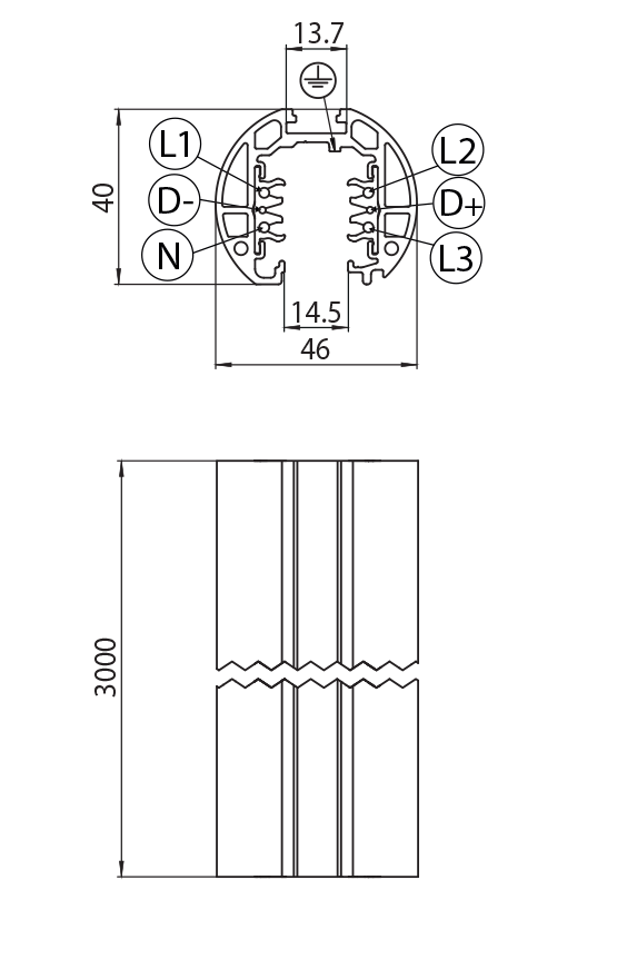 Dimension drawing